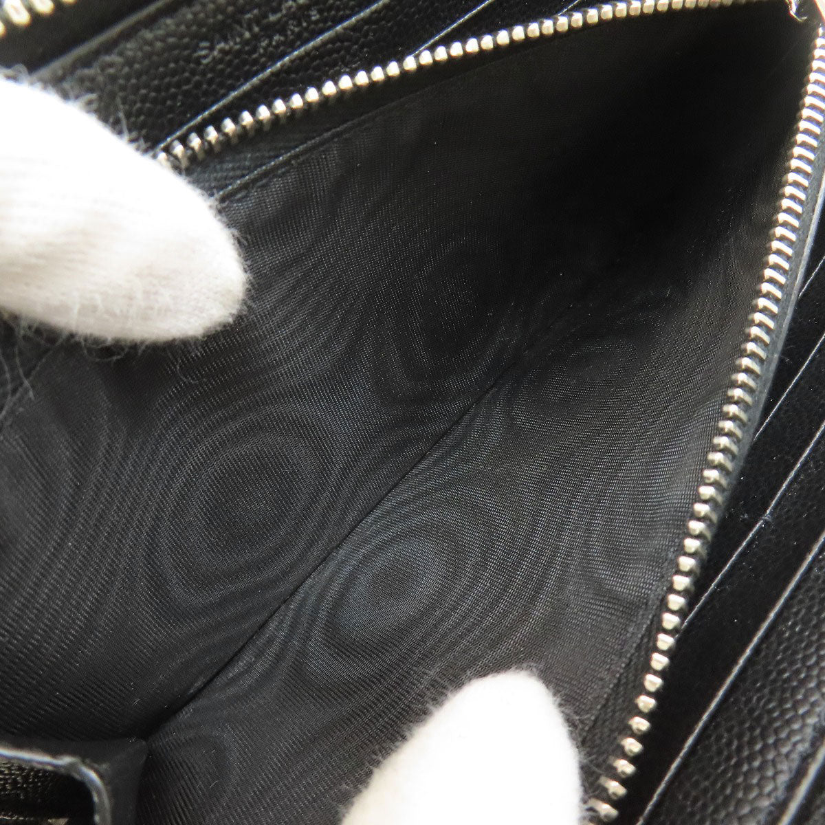 SAINT LAURENT Zip Around Long wallet (with coin pocket) Calf Ladies [Used]