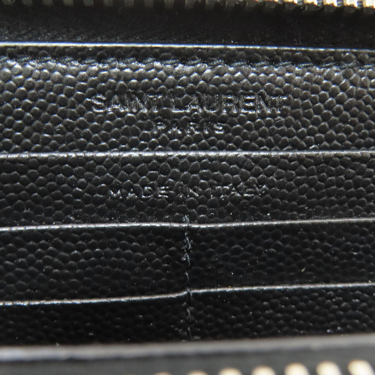 SAINT LAURENT Zip Around Long wallet (with coin pocket) Calf Ladies [Used]
