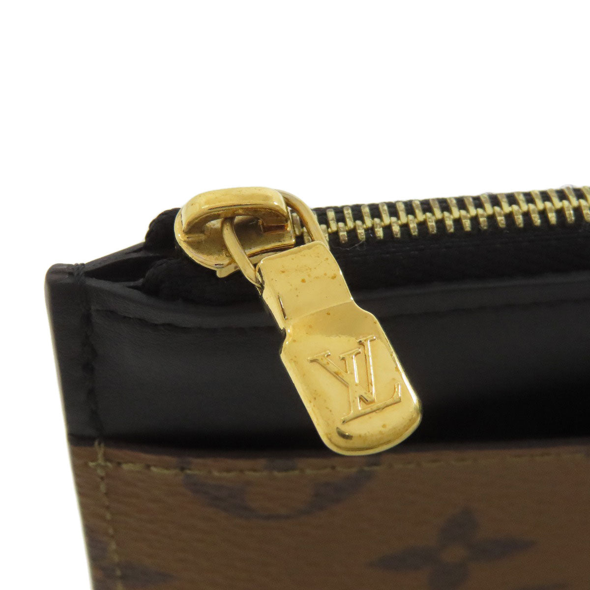 LOUIS VUITTON M80390 Slim purse Long wallet (with coin pocket) Monogram reverse Ladies [Used]