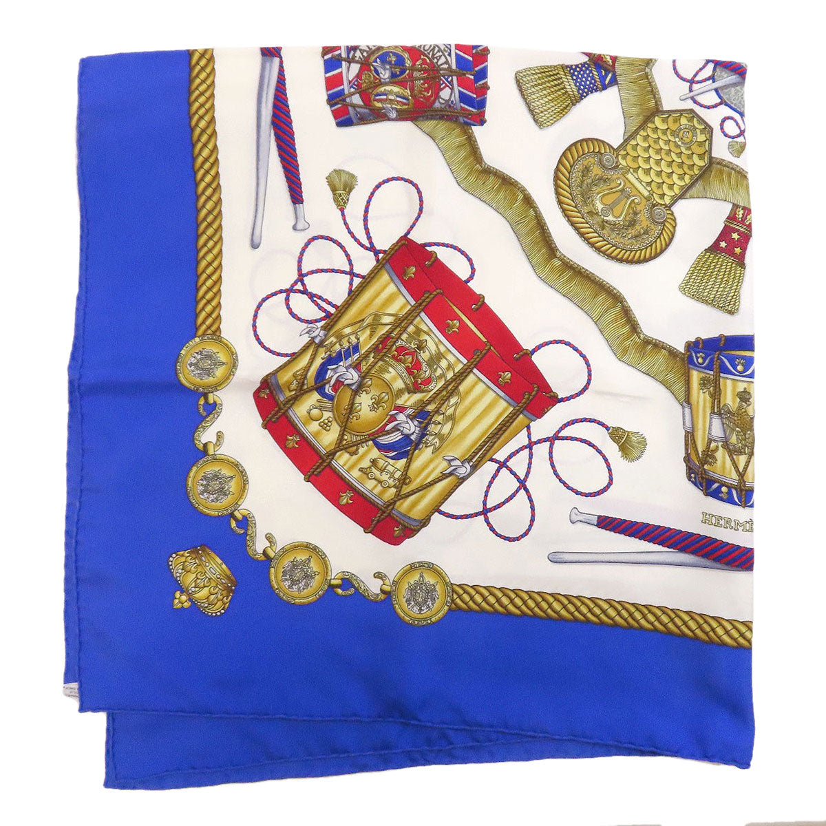 HERMES Carre90 Tambour drum Scarf Silk Ladies [Used]