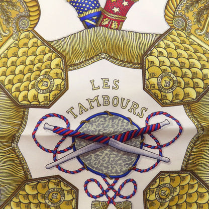 HERMES Carre90 Tambour drum Scarf Silk Ladies [Used]