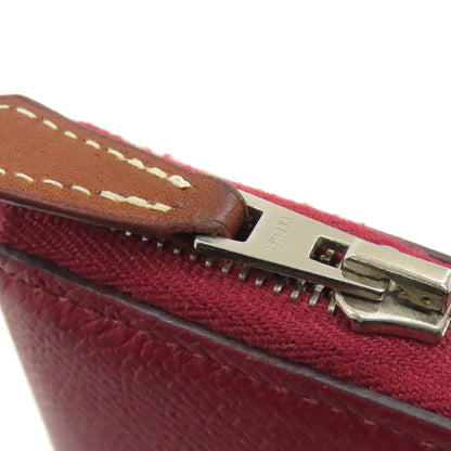HERMES Azap Silkin Long SilverHardware Long wallet (with coin pocket) Epsom Ladies [Used]
