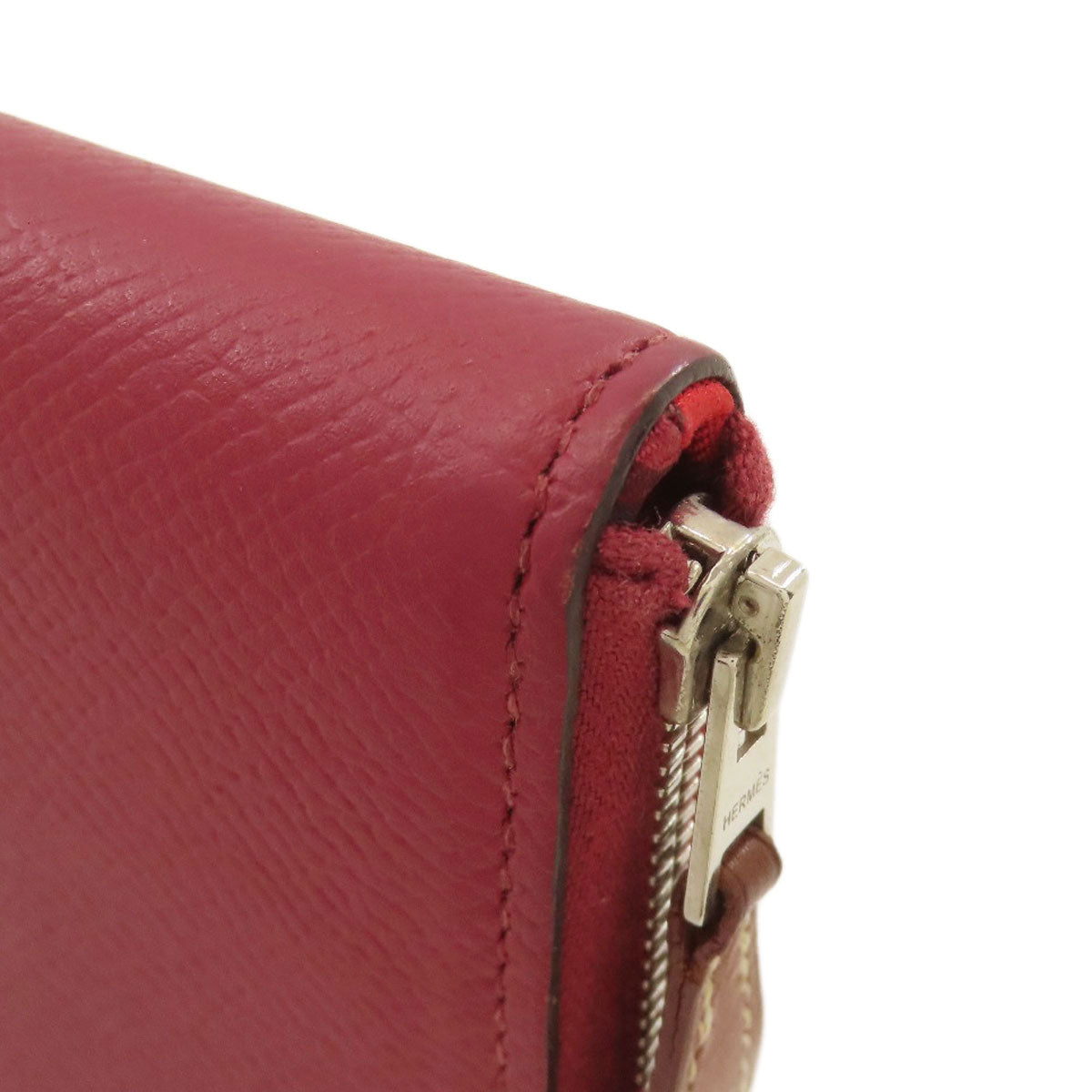 HERMES Azap Silkin Long SilverHardware Long wallet (with coin pocket) Epsom Ladies [Used]