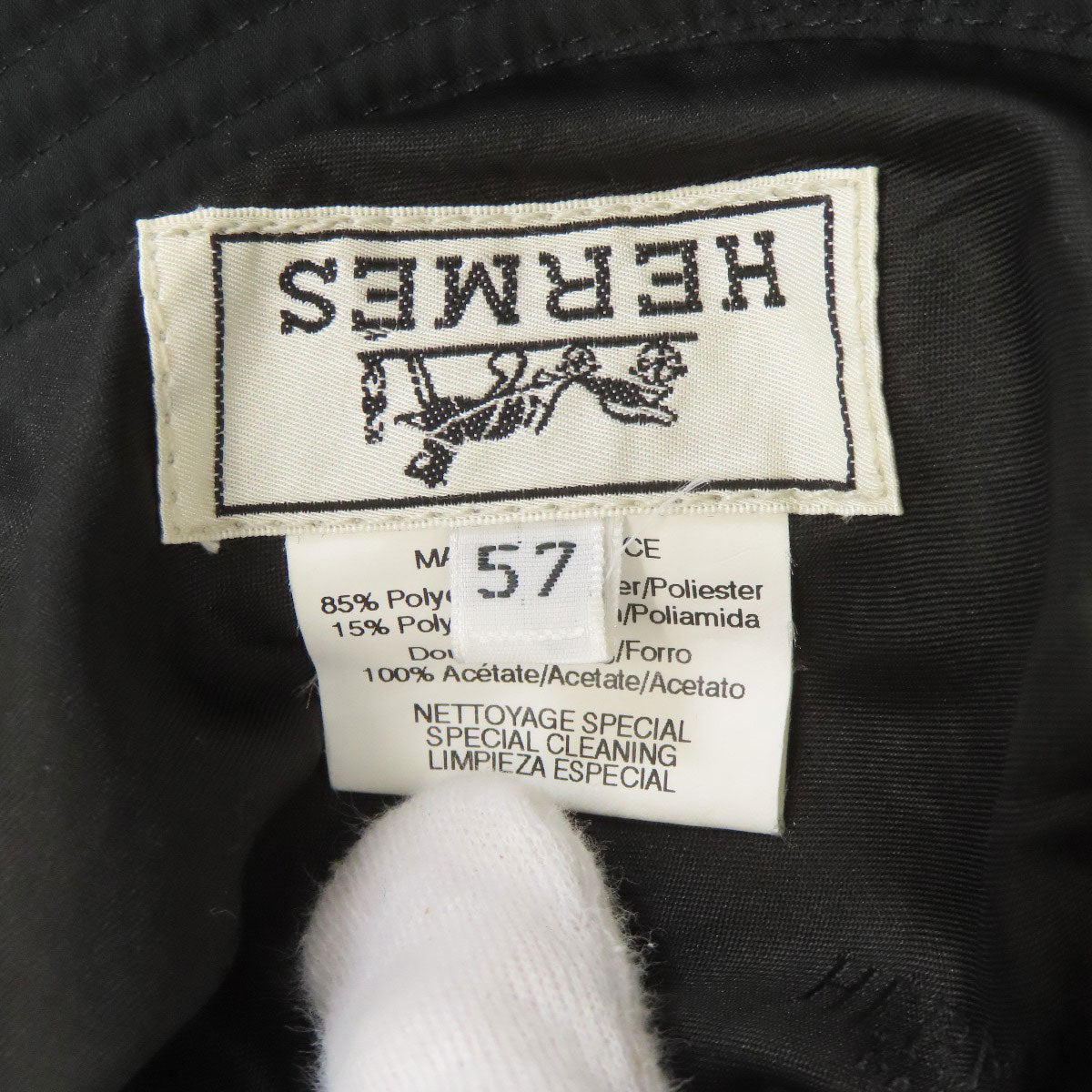 HERMES Bucket hat hat Polyester Ladies [Used]