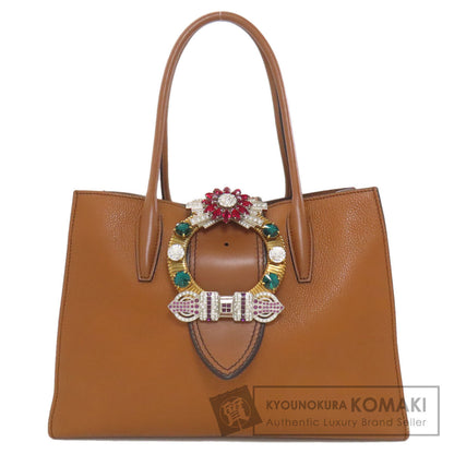 MIUMIU 5BG059 Mew Lady Tote Bag Calf Ladies [Used]