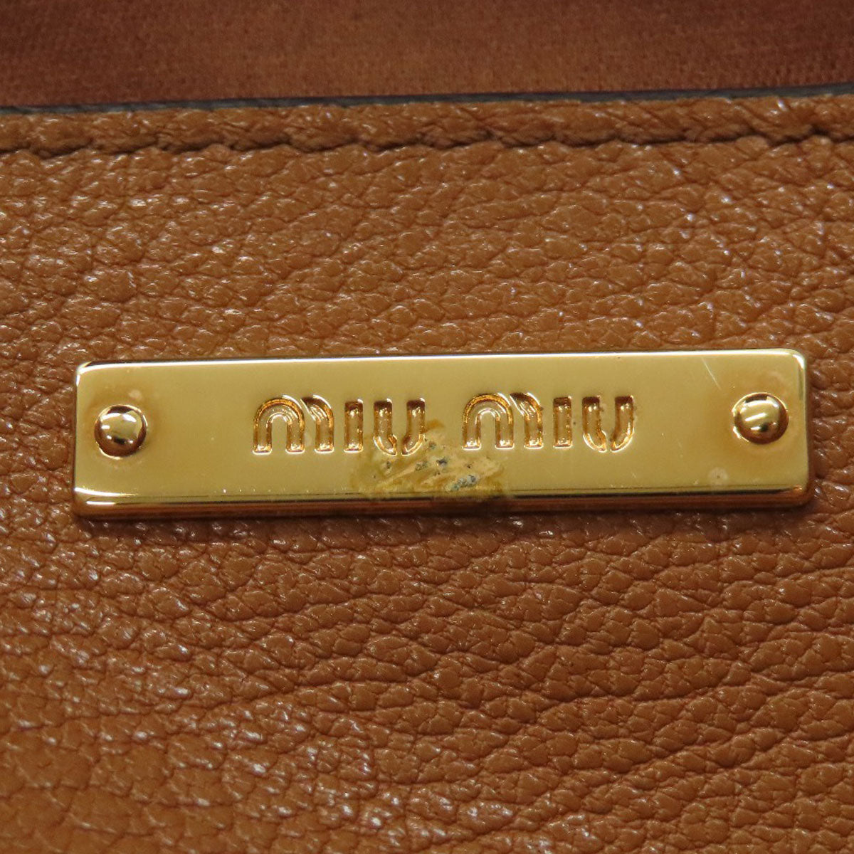MIUMIU 5BG059 Mew Lady Tote Bag Calf Ladies [Used]