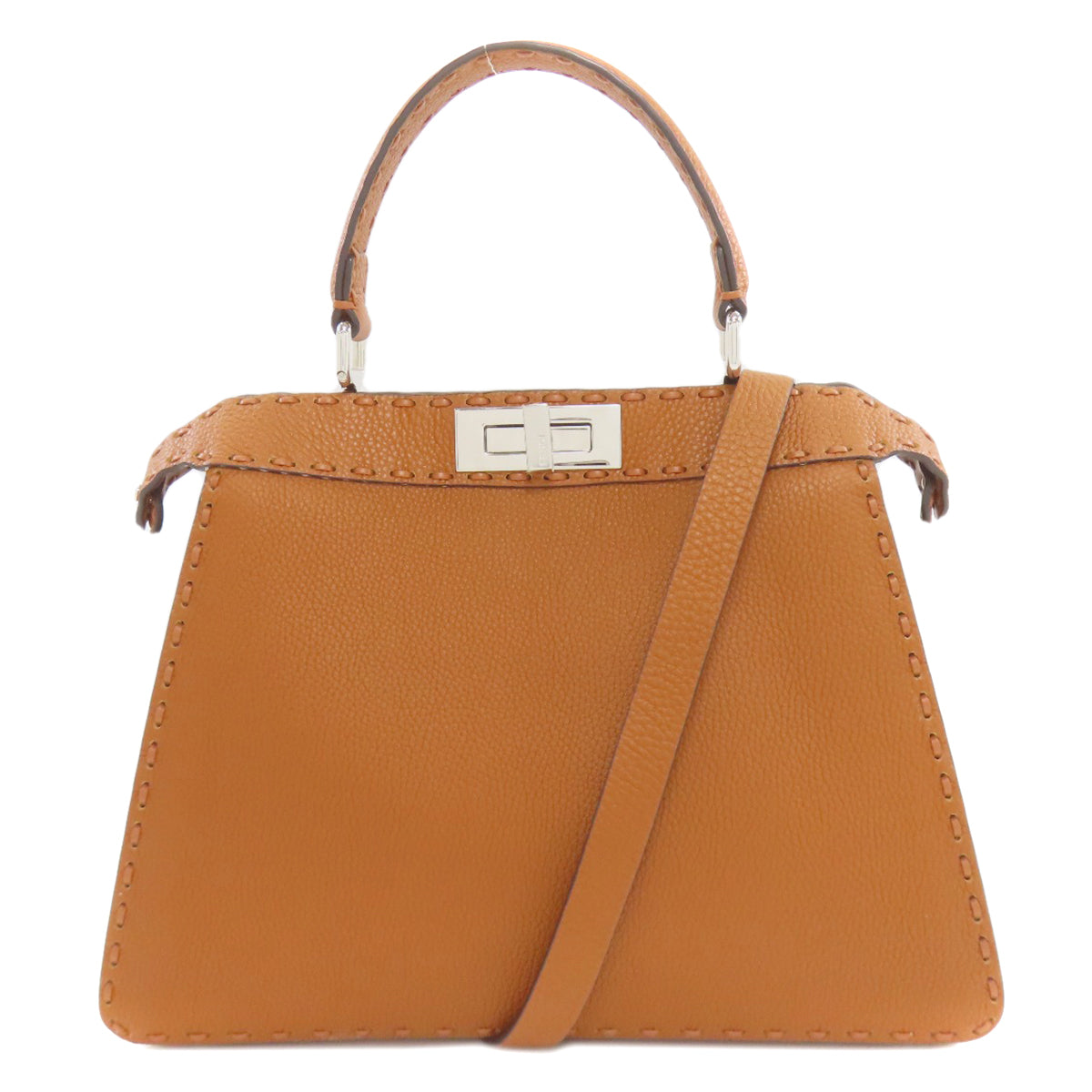 FENDI Peekaboo I See You 2WAY Handbag Calf Ladies [Used]