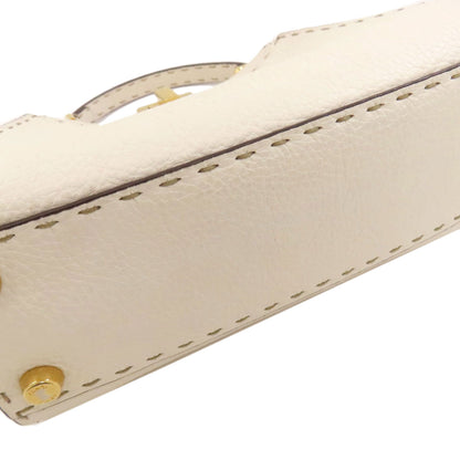 FENDI Peekaboo Mini Selleria 2WAY Handbag Calf Ladies [Used]