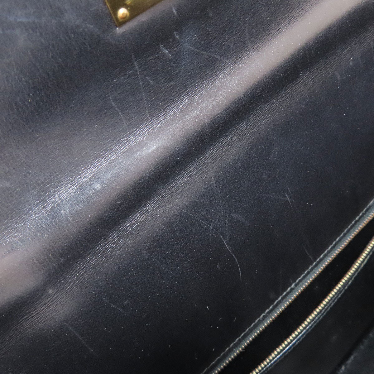 HERMES Kelly 35 Outside Stitch Gold Hardware Handbag Box calf Ladies [Used]