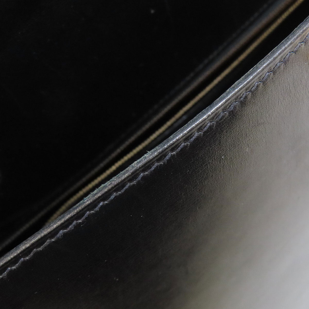 HERMES Kelly 35 Outside Stitch Gold Hardware Handbag Box calf Ladies [Used]