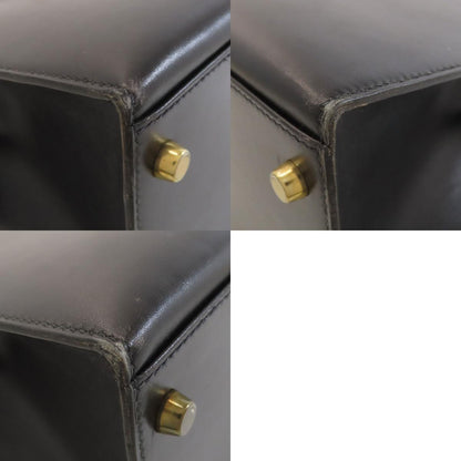 HERMES Kelly 35 Outside Stitch Gold Hardware Handbag Box calf Ladies [Used]