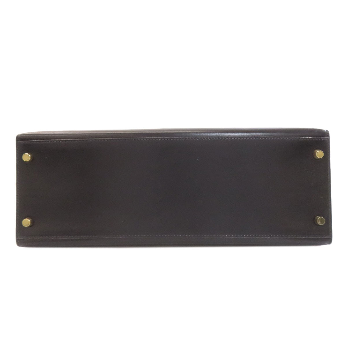 HERMES Kelly 35 Outside Stitch Gold Hardware Handbag Box calf Ladies [Used]