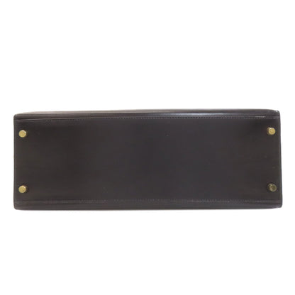 HERMES Kelly 35 Outside Stitch Gold Hardware Handbag Box calf Ladies [Used]