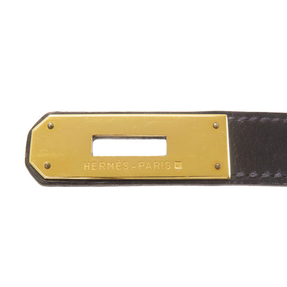 HERMES Kelly 35 Outside Stitch Gold Hardware Handbag Box calf Ladies [Used]