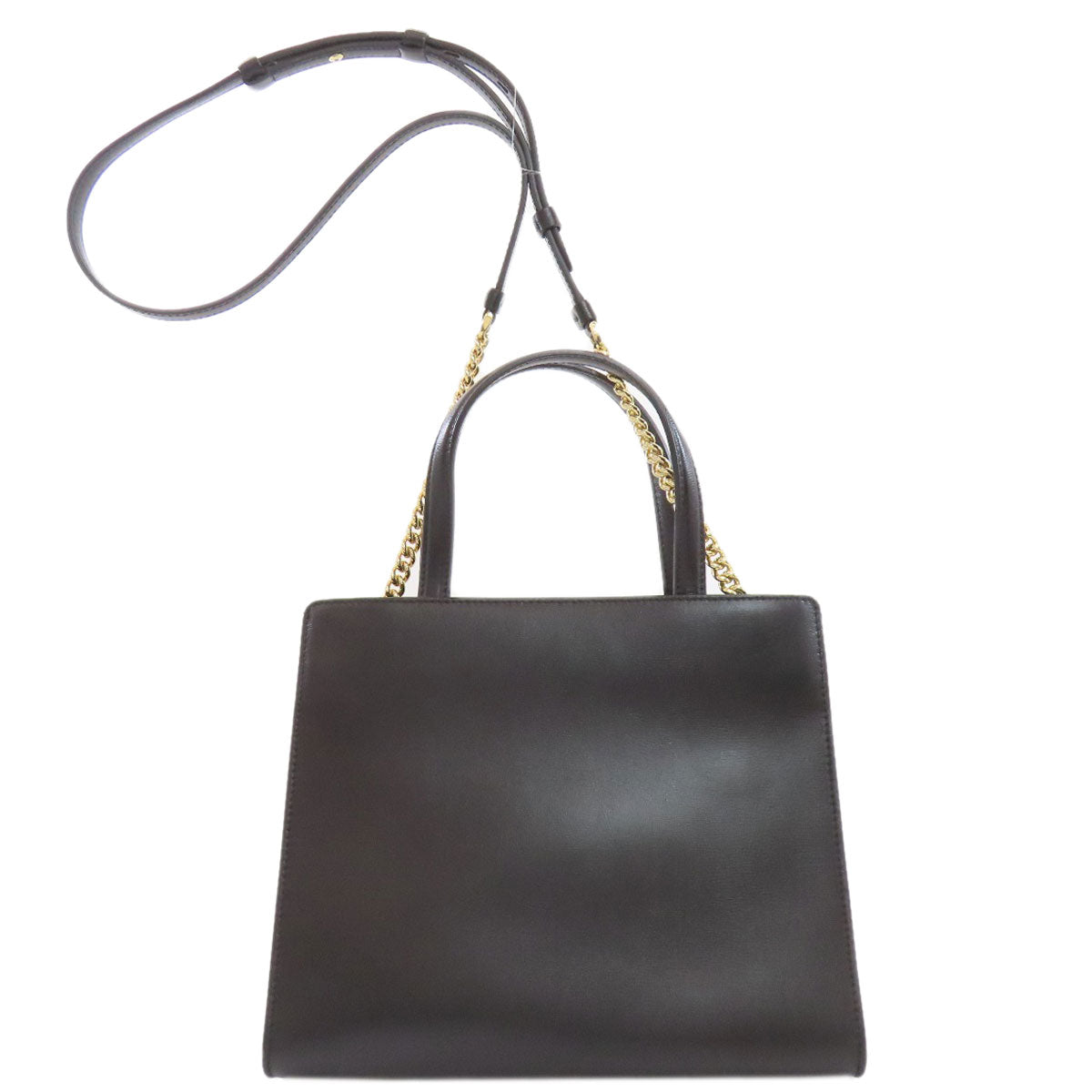 Salvatore Ferragamo Vala Ribbon 2WAY Handbag Leather Ladies [Used]