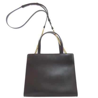 Salvatore Ferragamo Vala Ribbon 2WAY Handbag Leather Ladies [Used]