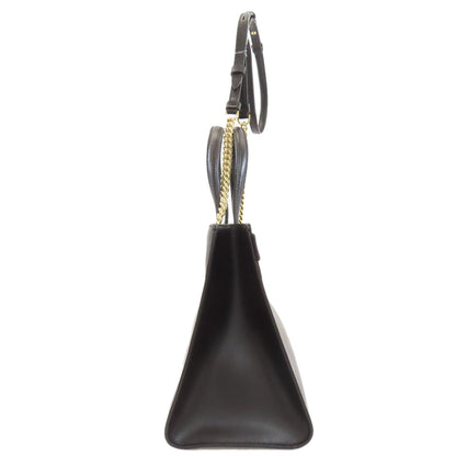 Salvatore Ferragamo Vala Ribbon 2WAY Handbag Leather Ladies [Used]