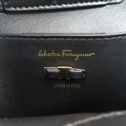 Salvatore Ferragamo Vala Ribbon 2WAY Handbag Leather Ladies [Used]
