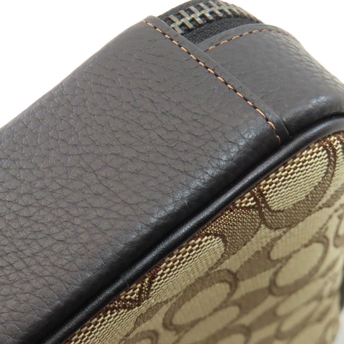 COACH CH097 Stanton Crossbody Signature Shoulder Bag Canvas LeatherLadies [Used]