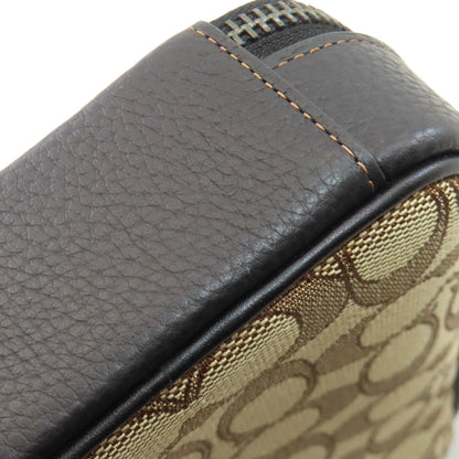 COACH CH097 Stanton Crossbody Signature Shoulder Bag Canvas LeatherLadies [Used]