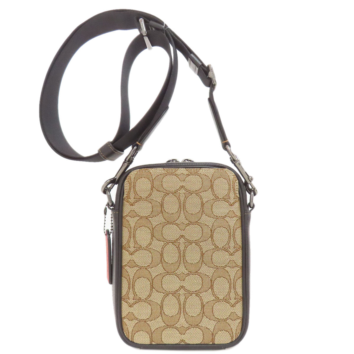 COACH CH097 Stanton Crossbody Signature Shoulder Bag Canvas LeatherLadies [Used]