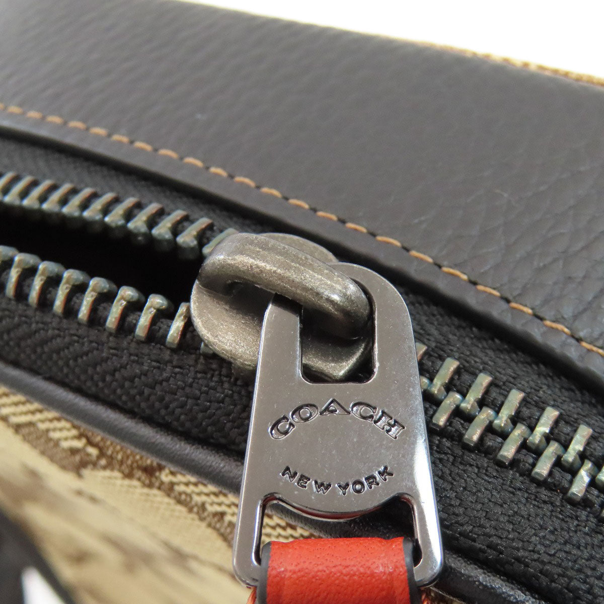 COACH CH097 Stanton Crossbody Signature Shoulder Bag Canvas LeatherLadies [Used]