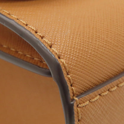 Tory Burch logo Shoulder Bag Leather Ladies [Used]