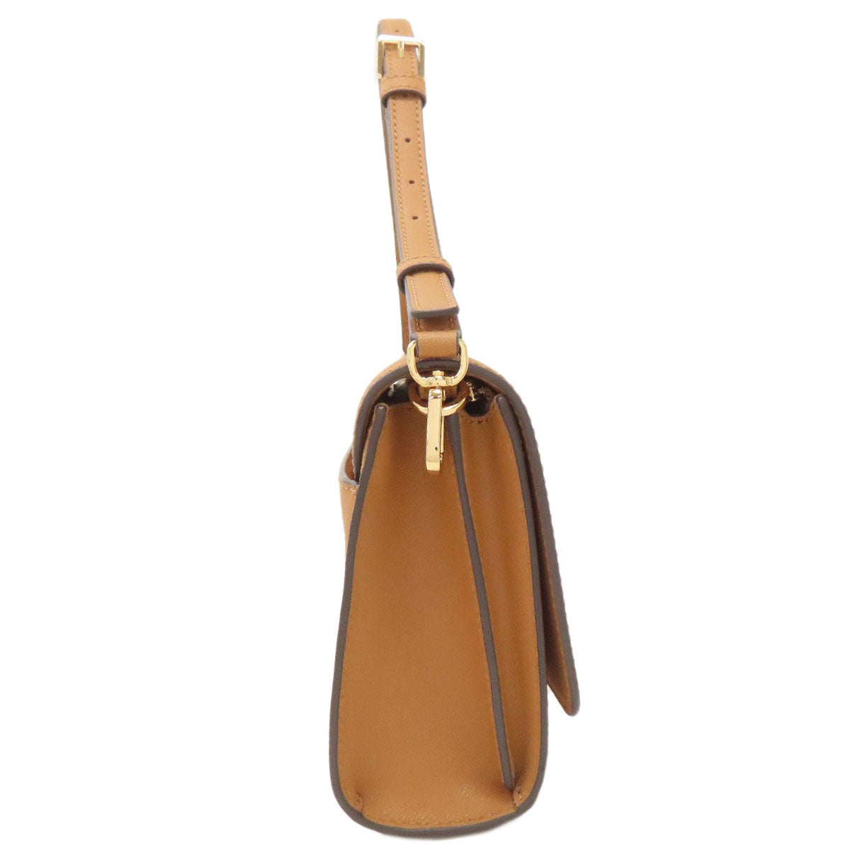 Tory Burch logo Shoulder Bag Leather Ladies [Used]