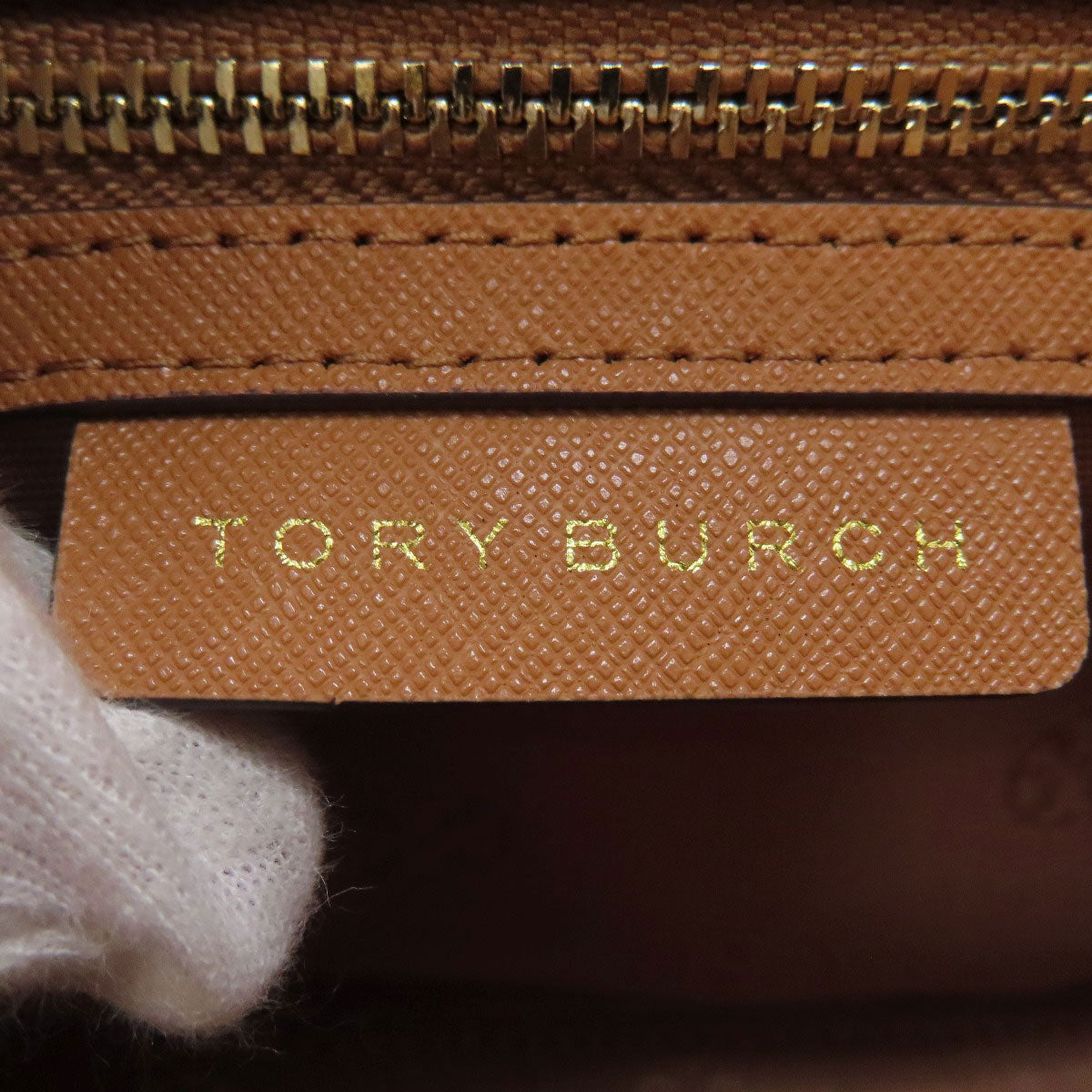 Tory Burch logo Shoulder Bag Leather Ladies [Used]