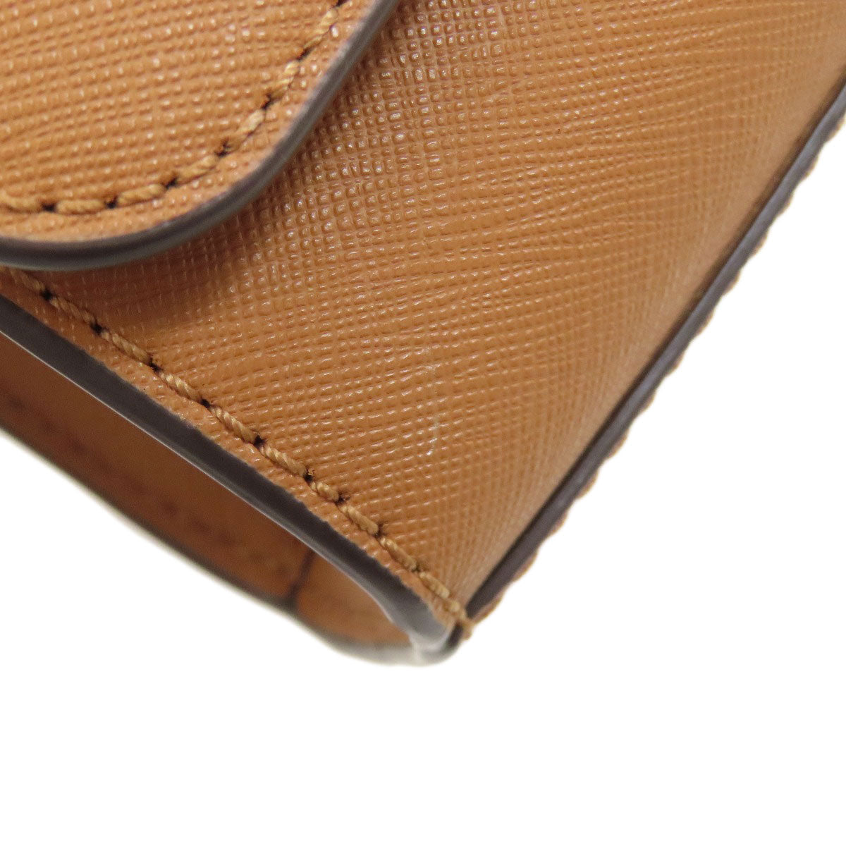 Tory Burch logo Shoulder Bag Leather Ladies [Used]