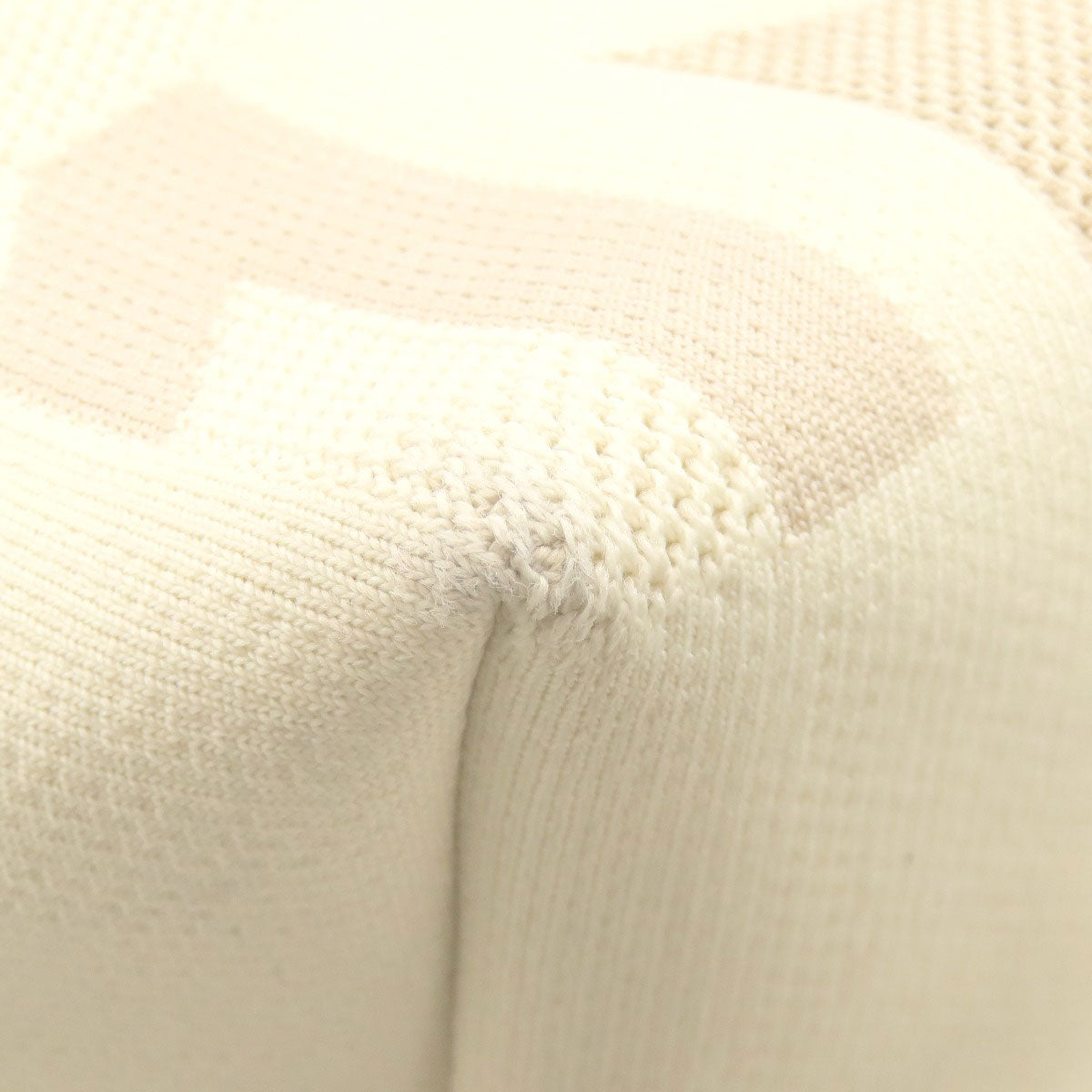 MONCLER Logo pattern Tote Bag Knit Ladies [Used]