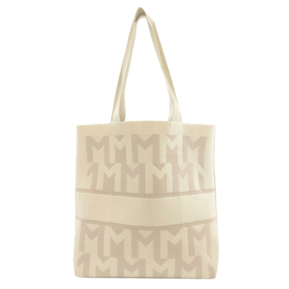 MONCLER Logo pattern Tote Bag Knit Ladies [Used]