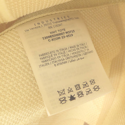 MONCLER Logo pattern Tote Bag Knit Ladies [Used]