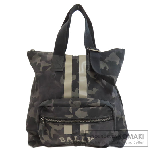 バリー エコバッグ カモフラージュ柄 トートバッグ ナイロン素材 レディース 【中古】【BALLY】