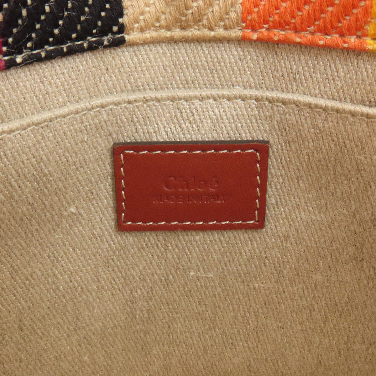 クロエ ウッディ スモール 2WAY ハンドバッグ キャンバス レディース 【中古】【CHLOE】