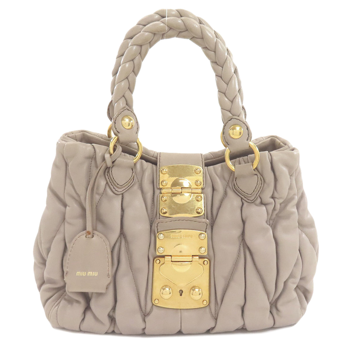 MIUMIU Materasse Handbag Calf Ladies [Used]