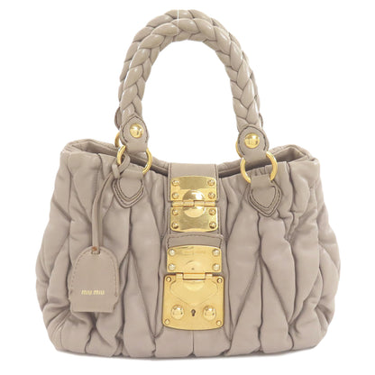 MIUMIU Materasse Handbag Calf Ladies [Used]