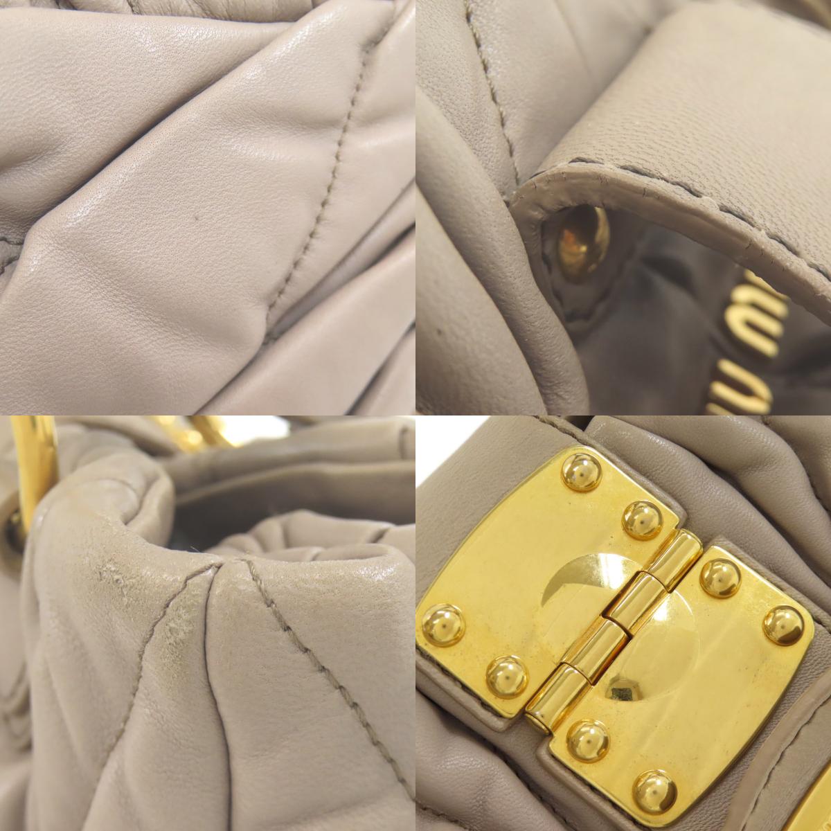 MIUMIU Materasse Handbag Calf Ladies [Used]