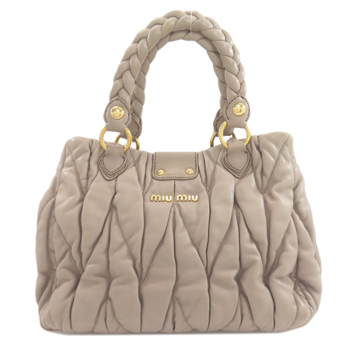 MIUMIU Materasse Handbag Calf Ladies [Used]