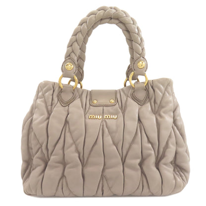 MIUMIU Materasse Handbag Calf Ladies [Used]