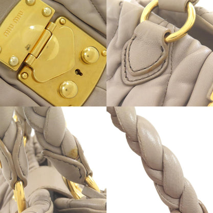 MIUMIU Materasse Handbag Calf Ladies [Used]