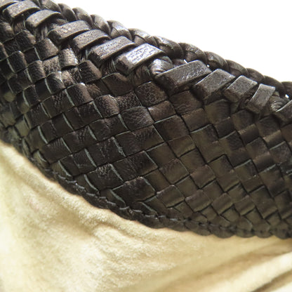 PRADA Canapa braid Tote Bag Calf Ladies [Used]