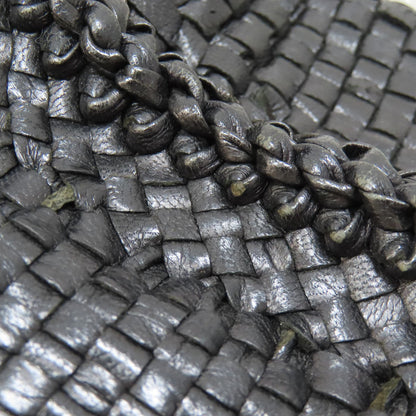 PRADA Canapa braid Tote Bag Calf Ladies [Used]