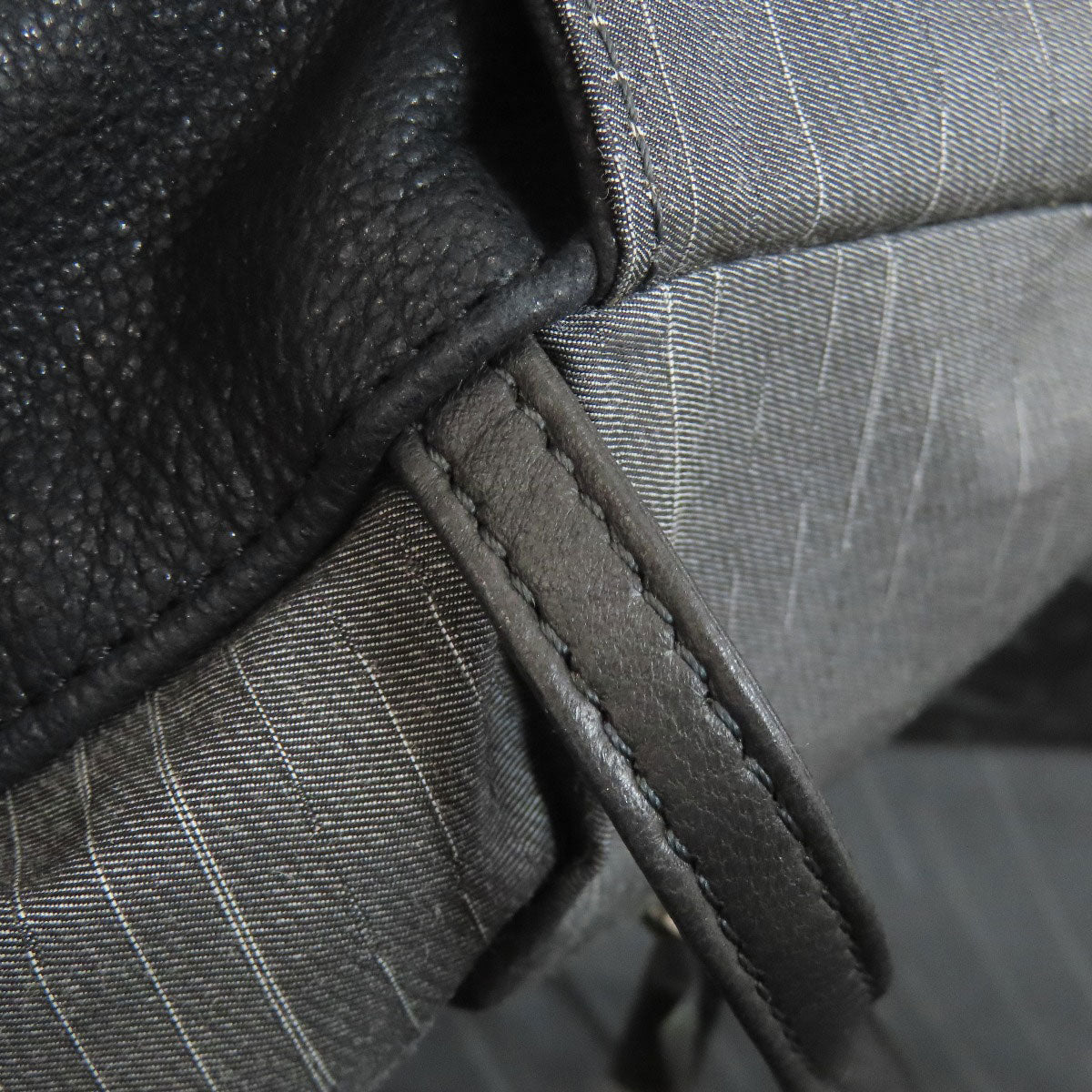 CHANEL COCO Mark SilverHardware Tote Bag Calf Ladies [Used]