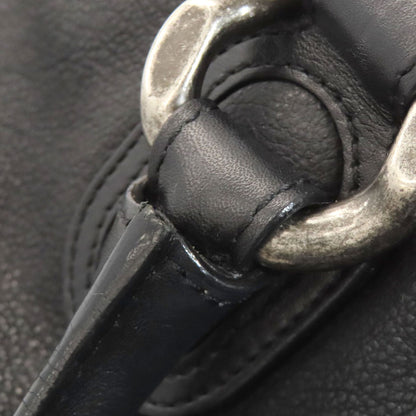 CHANEL COCO Mark SilverHardware Tote Bag Calf Ladies [Used]