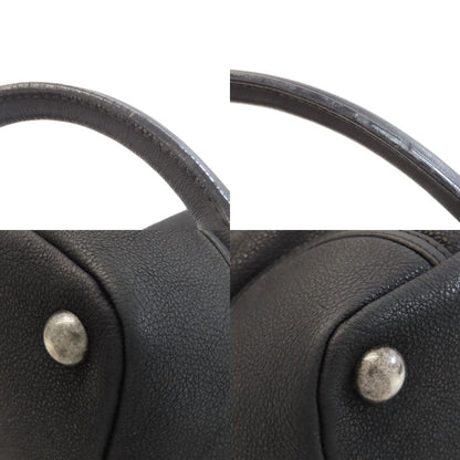 CHANEL COCO Mark SilverHardware Tote Bag Calf Ladies [Used]