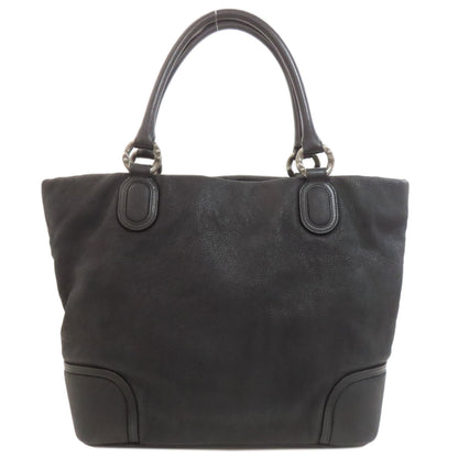 CHANEL COCO Mark SilverHardware Tote Bag Calf Ladies [Used]