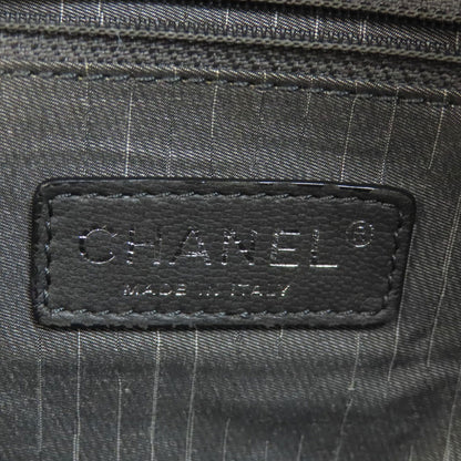 CHANEL COCO Mark SilverHardware Tote Bag Calf Ladies [Used]