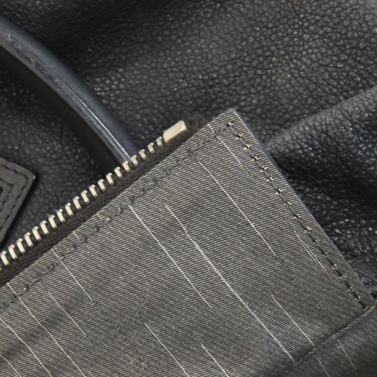 CHANEL COCO Mark SilverHardware Tote Bag Calf Ladies [Used]