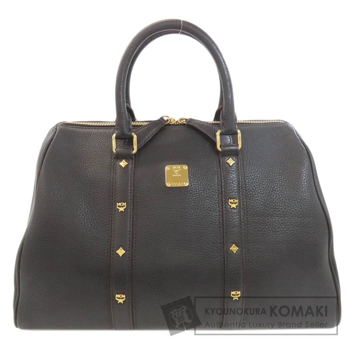 MCM Mini Boston Boston bag Calf Ladies [Used]